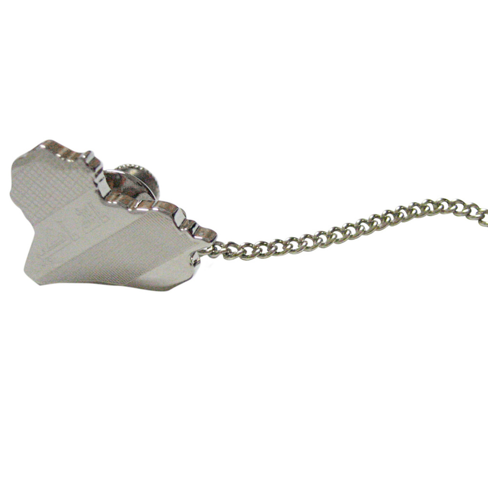 Iraq Map Shape And Flag Design Tie Tack - image 1